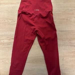 LSKD Women's Red Leggings